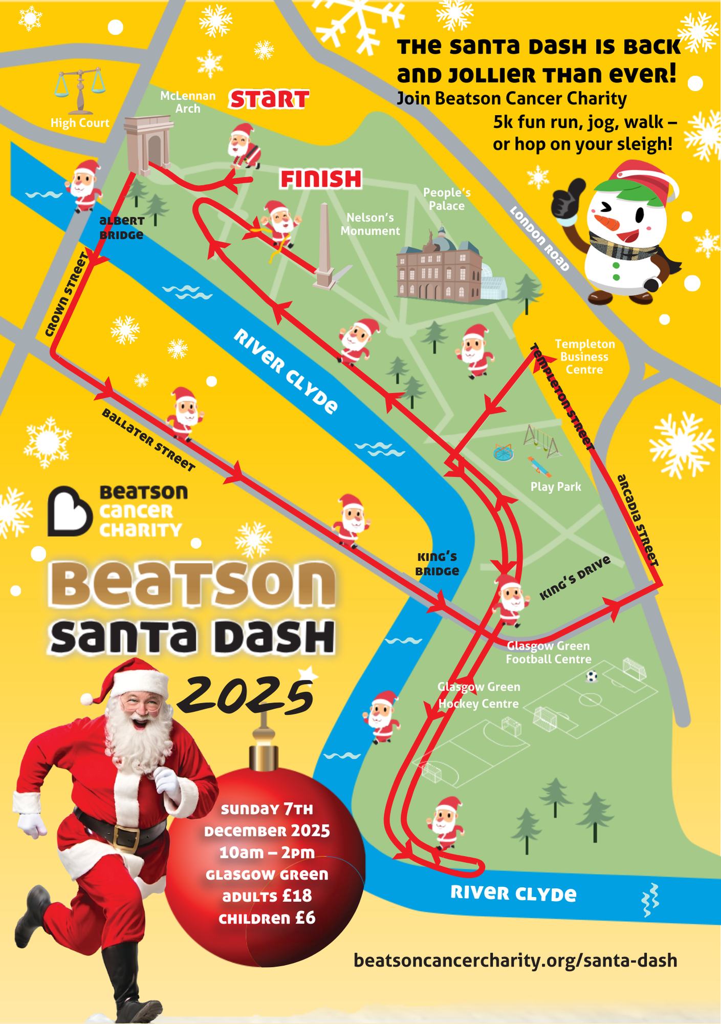 Santa Dash Map 2025